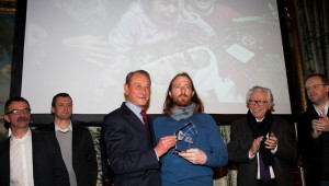 Alessio Romenzi et Bertrand Delanoë, Maire de Paris.